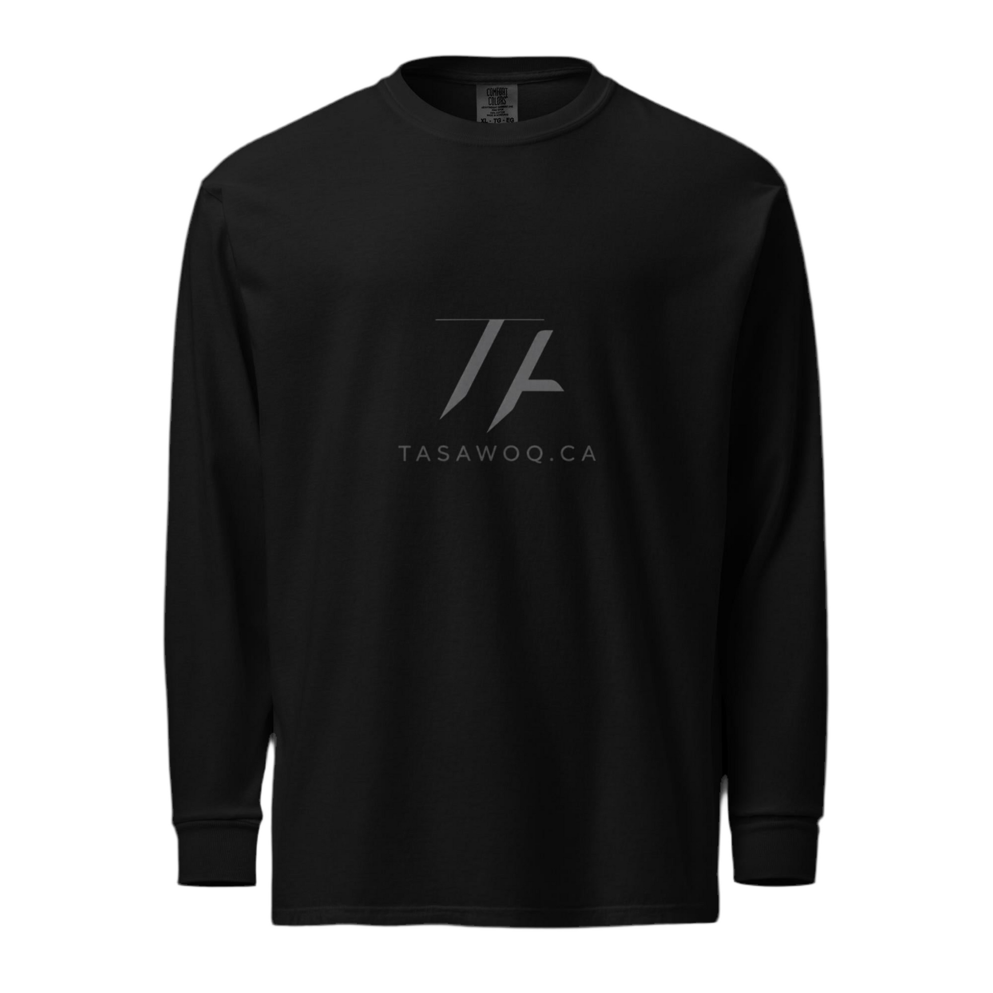 Garment-dyed heavyweight long-sleeve shirt - Tasawoq