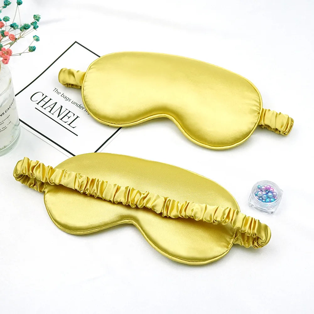 Imitated Silk Eye Patch Shading Sleep Eye Mask Eyepatch Travel Relax Cover Eyeshade Health Sleeping Shield Soft Eye Care Tools - Tasawoq