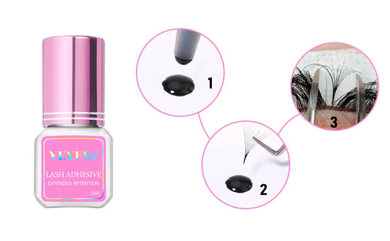 Veyes Inc Eyelash Extensions Glue 5 Days Free Shipping from US Veyelash 7 Weeks Retention Volume Lash Adhesive Makeup Tools - Tasawoq