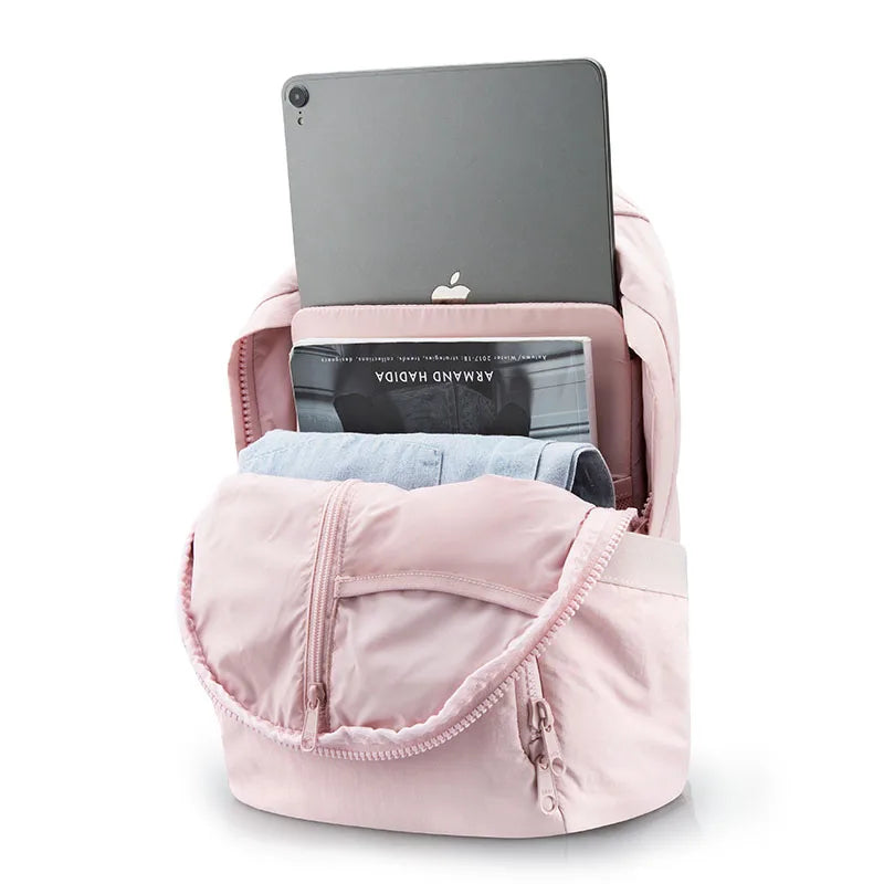 BAGSMART School Bag Women's Backpack 13 Inch Laptop Bag Travel Cute Kawaii Anti Theft Waterproof Nylon Backpacks Women Book Bag - Tasawoq