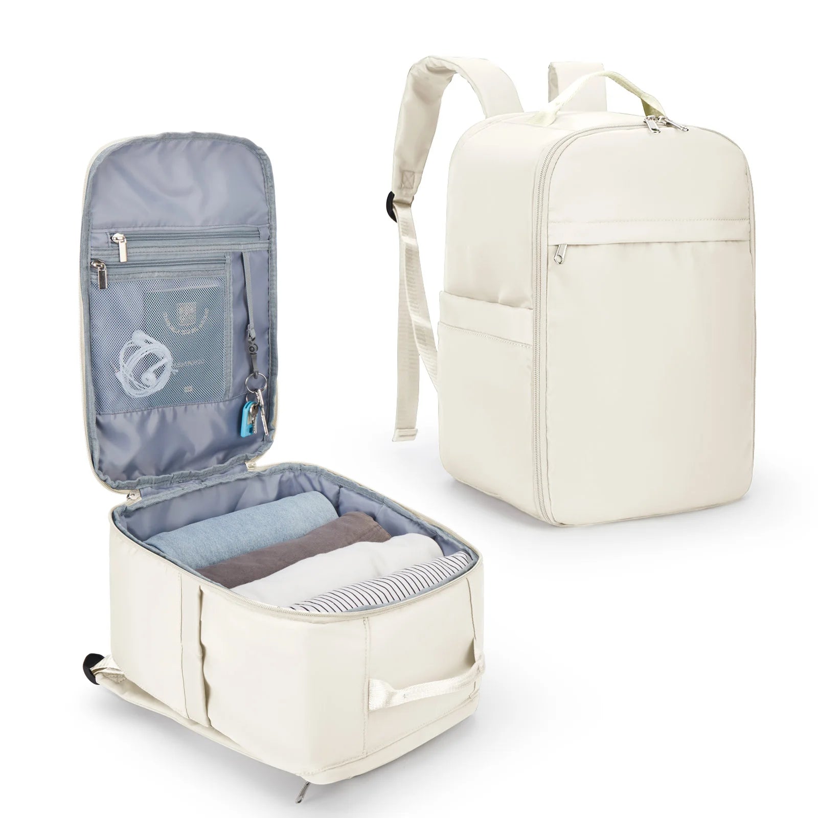 Ryanair Backpack 40x20x25 Cabin Bag, Hand Luggage Travel Backpack for Easyjet Cabin Bag 45x36x20, Laptop Backpack for Women/Men - Tasawoq
