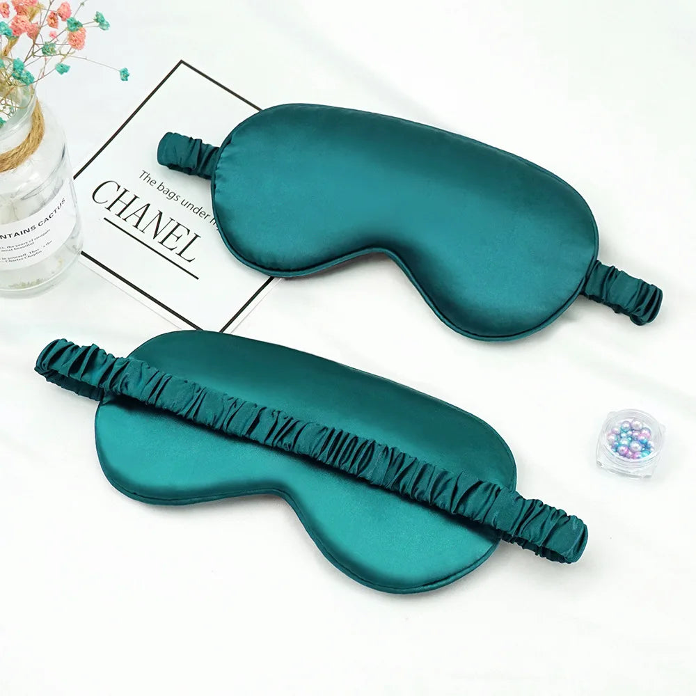 Imitated Silk Eye Patch Shading Sleep Eye Mask Eyepatch Travel Relax Cover Eyeshade Health Sleeping Shield Soft Eye Care Tools - Tasawoq