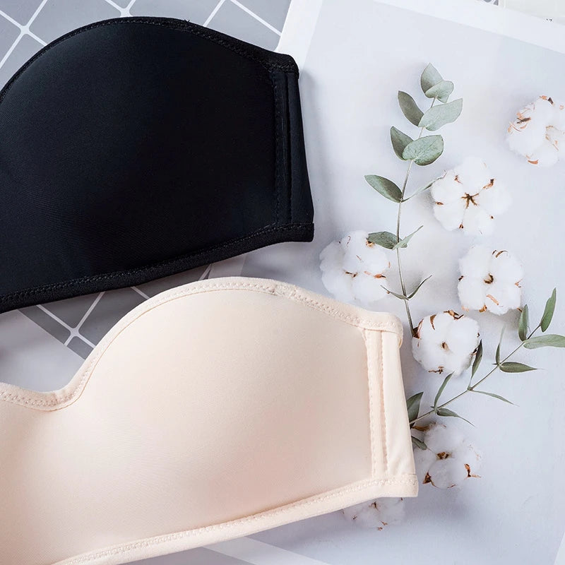 Women Invisible Bra Strapless Bralette 1/2 Cup Women's Underwear Sexy Lingerie Female Seamless Party Wedding Bras - Tasawoq