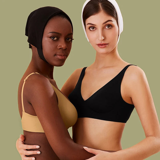 Women Latex Bra Seamless Underwear Sexy Brassieres Woman's Wireless Bras Soft Female Intimates Lingerie Plus Size Bralette S-XL - Tasawoq