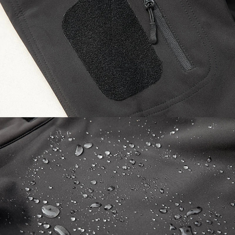 Men's Autumn Winter SoftShell Fleece Waterproof Jackets Male Hood Coats Fishing Hiking Camping Climbing Skiing Pants Trousers - Tasawoq
