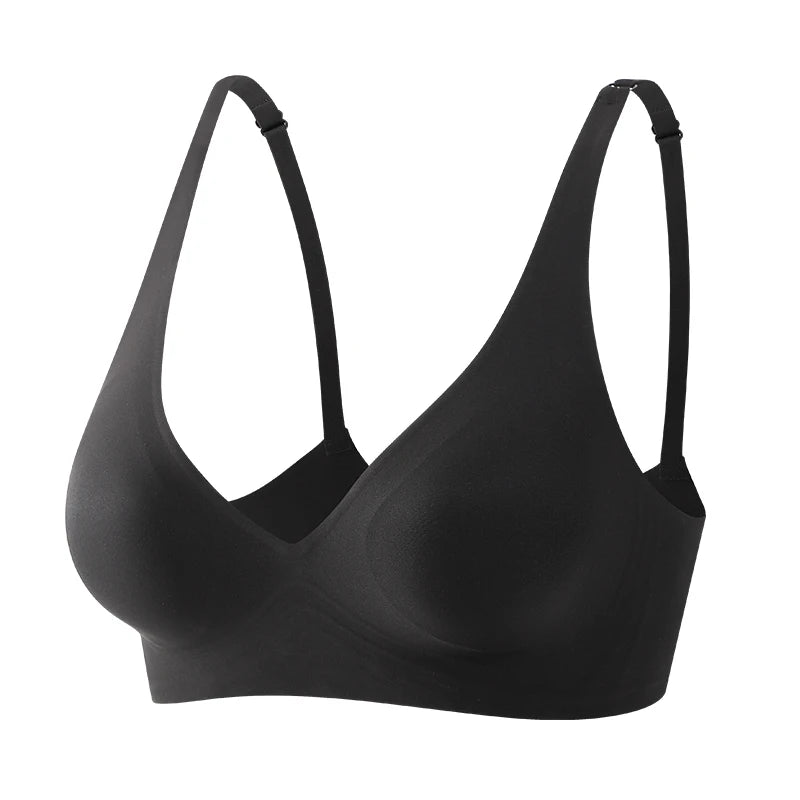 FINETOO Soft Wireless Bra Women Deep V Bras Sexy Bralette Padded Bra S-XL Female Seamless Underwear Comfortable Ladies Lingerie - Tasawoq