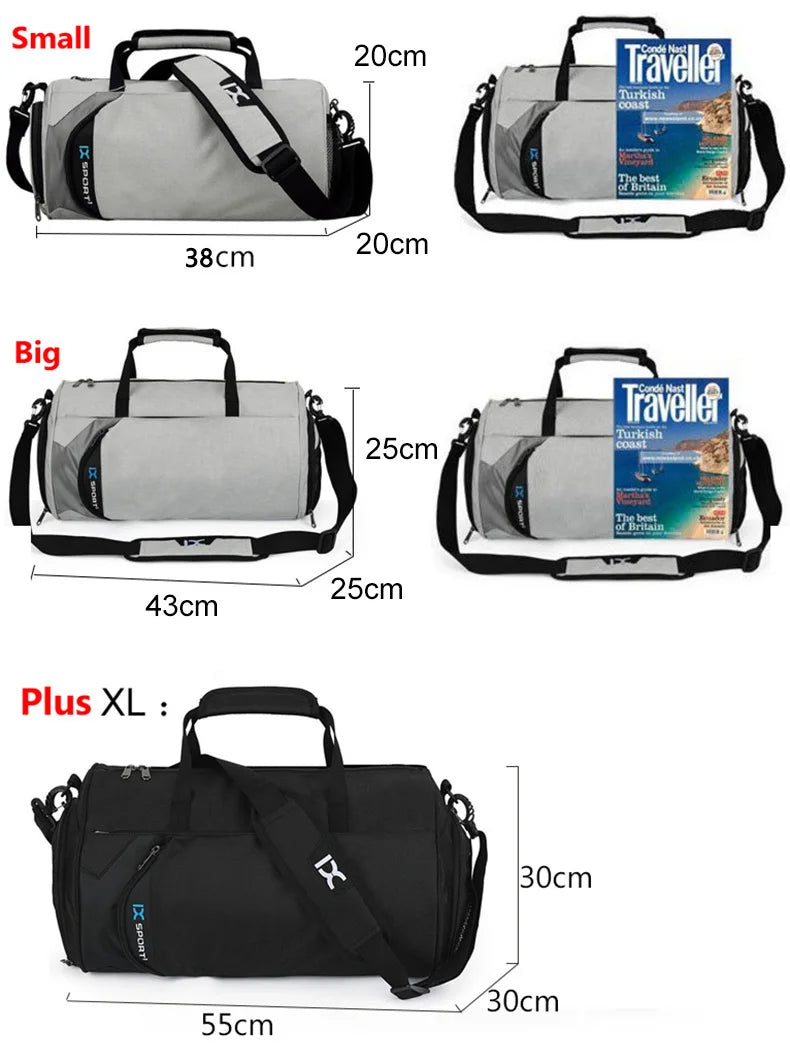 Men Gym Bag Dry Wet For Yoga Women Training Tas Travel Sac De Sport Outdoor Swim Women Shoes Fitness Weekender Shoulder Handbags - Tasawoq