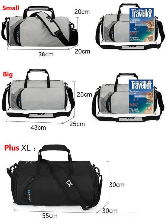 Men Gym Bag Dry Wet For Yoga Women Training Tas Travel Sac De Sport Outdoor Swim Women Shoes Fitness Weekender Shoulder Handbags - Tasawoq