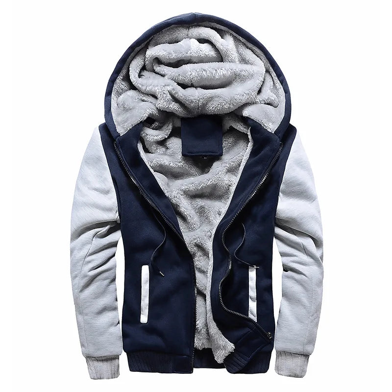 Men's Jacket Camouflage Thicken Winter Jackets for Men Fleece Long Sleeve Coat Man Casual Hoodies Streetwear Men's Coats - Tasawoq