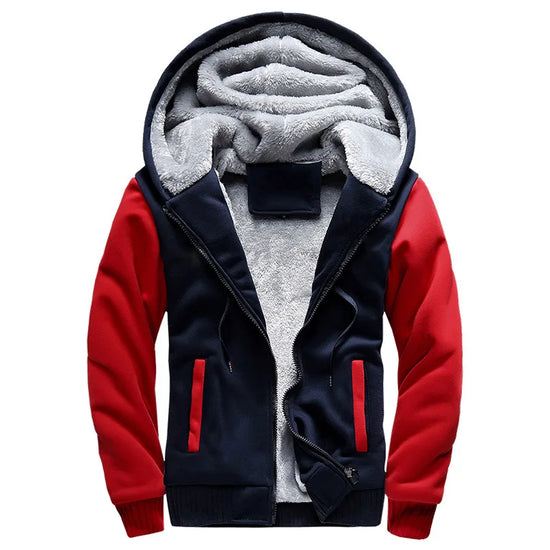 Men's Jacket Camouflage Thicken Winter Jackets for Men Fleece Long Sleeve Coat Man Casual Hoodies Streetwear Men's Coats - Tasawoq