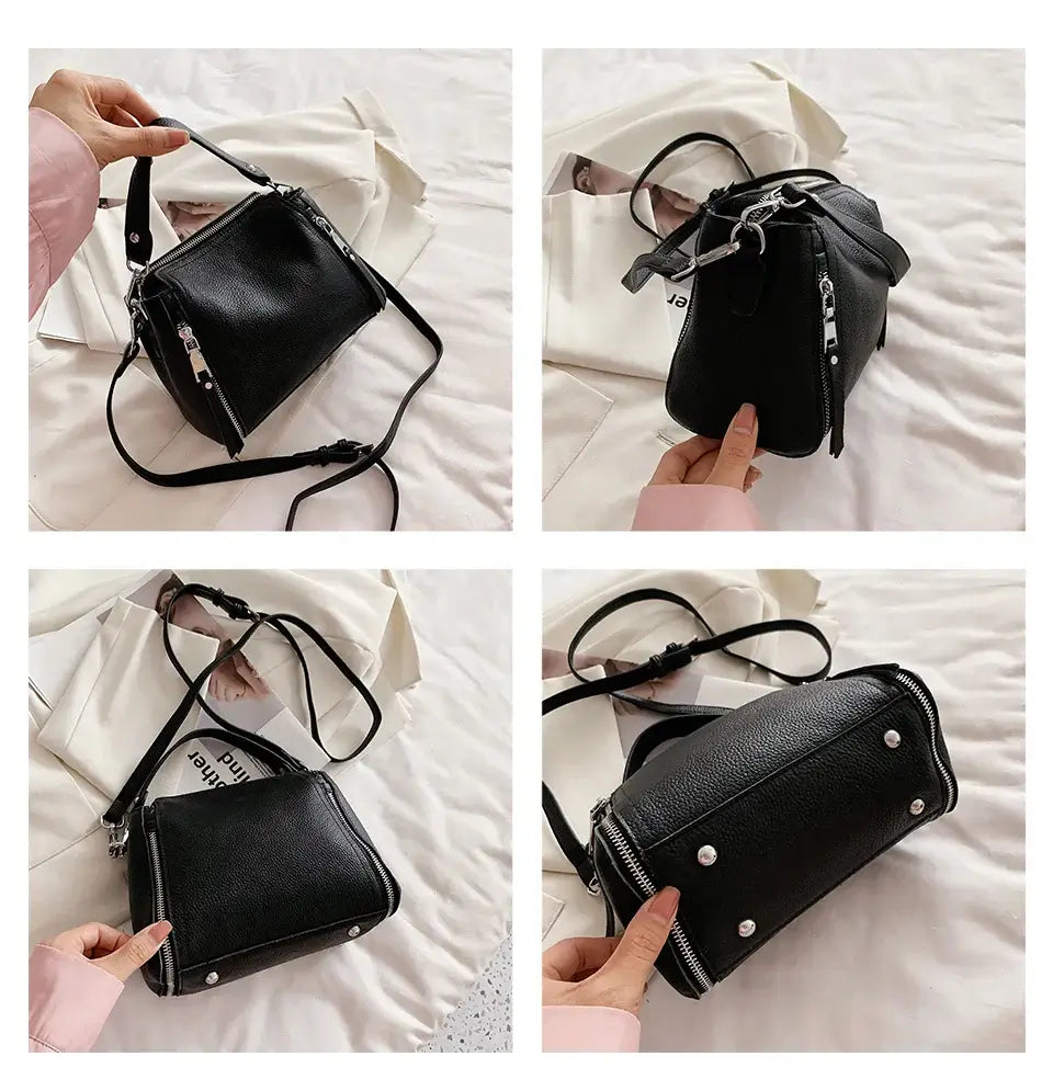 100% Genuine Leather Women Handbags Cowhide Women Shoulder bag Fashion Luxury Ladies Messenger Bags High Quality Female Tote bag - Tasawoq