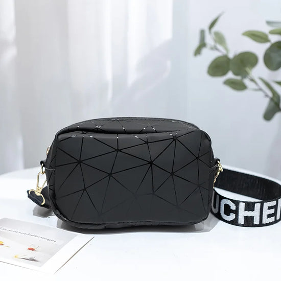 Women Laser Crossbody Bag Sling Shoulder Bag Jelly Holographic Square Messenger Satchel Bag For Lady Daily Small Handbag Purse - Tasawoq