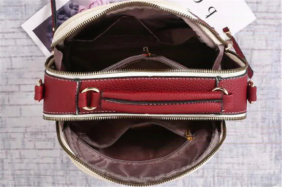 Fashion Hit Color Shoulder Bags for Women Female PU Leather Crossbody Messenger Bags Small Handbag Wide Strap Purse - Tasawoq