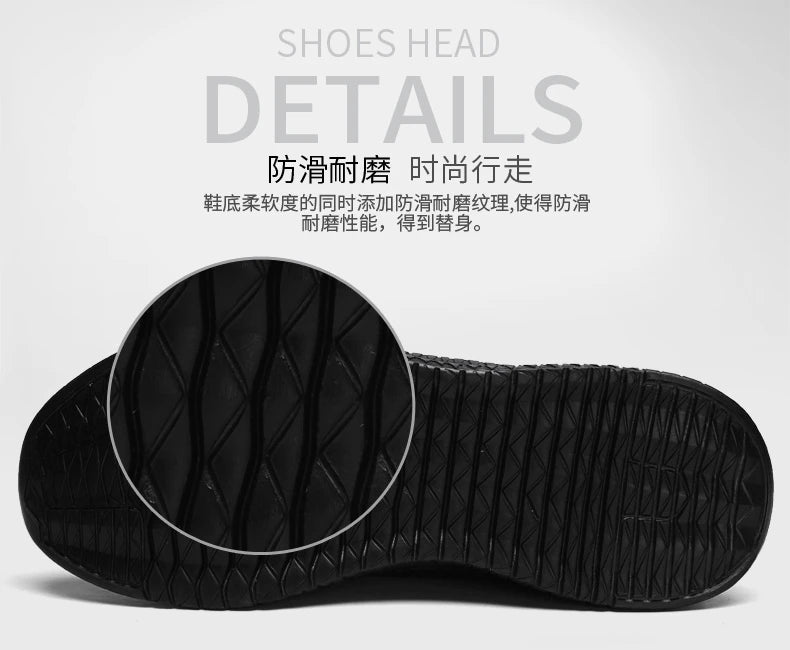 Fashion Sneakers Lightweight Men Casual Shoes Breathable Male Footwear Lace Up Walking Shoe - Tasawoq