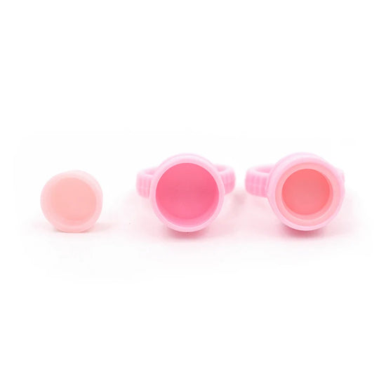 100Pcs False Eyelashes Blooming Cups Planting Grafting Rapid Bloom Sun Flower Glue Cup Fan Eyelash Extension Makeup Tools - Tasawoq