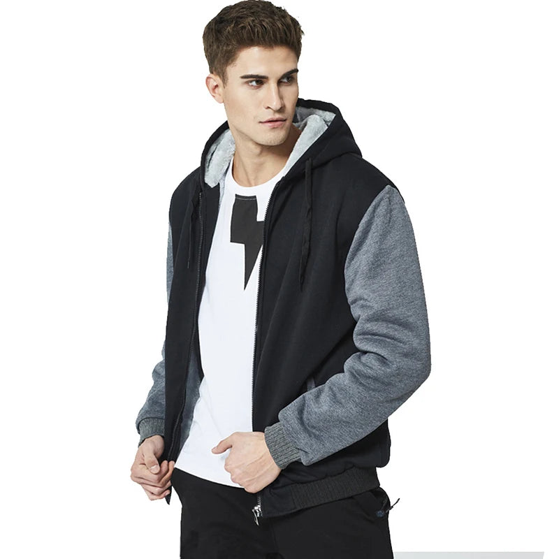 Men's Jacket Camouflage Thicken Winter Jackets for Men Fleece Long Sleeve Coat Man Casual Hoodies Streetwear Men's Coats - Tasawoq