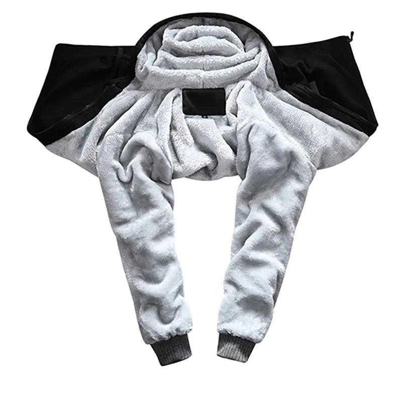 Men's Jacket Camouflage Thicken Winter Jackets for Men Fleece Long Sleeve Coat Man Casual Hoodies Streetwear Men's Coats - Tasawoq
