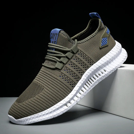 Fashion Sneakers Lightweight Men Casual Shoes Breathable Male Footwear Lace Up Walking Shoe - Tasawoq
