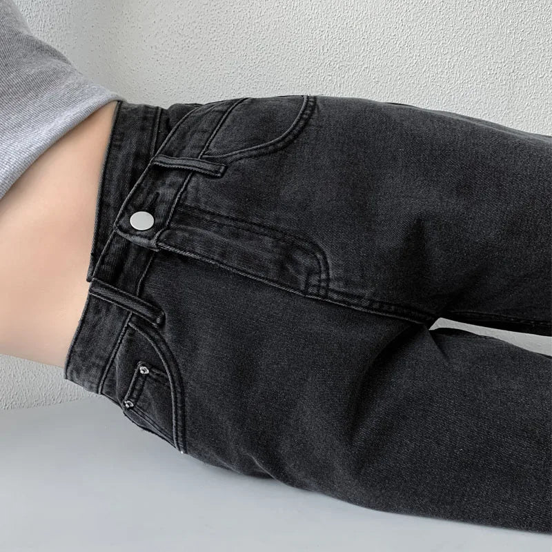 ZOENOVA Jeans Women Wide Leg Pants Mom Femme Black Blue Jeans High Waist Woman Trousers 2023 Clothing Pantalones Spodnie Damskie - Tasawoq