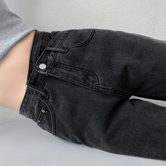 ZOENOVA Jeans Women Wide Leg Pants Mom Femme Black Blue Jeans High Waist Woman Trousers 2023 Clothing Pantalones Spodnie Damskie - Tasawoq