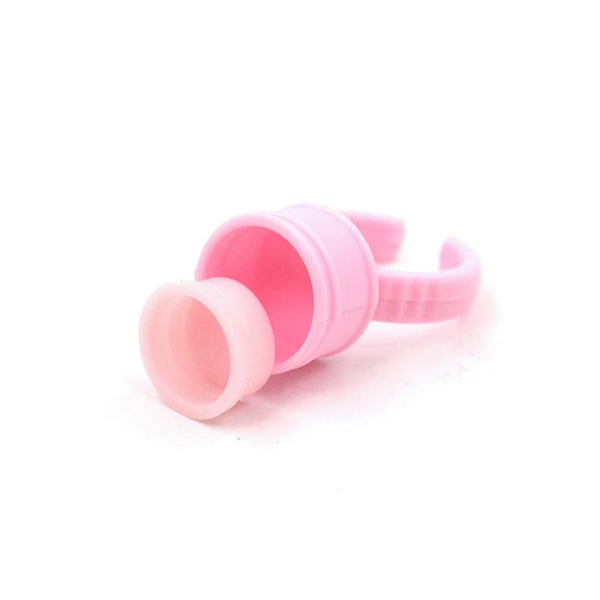 100Pcs False Eyelashes Blooming Cups Planting Grafting Rapid Bloom Sun Flower Glue Cup Fan Eyelash Extension Makeup Tools - Tasawoq