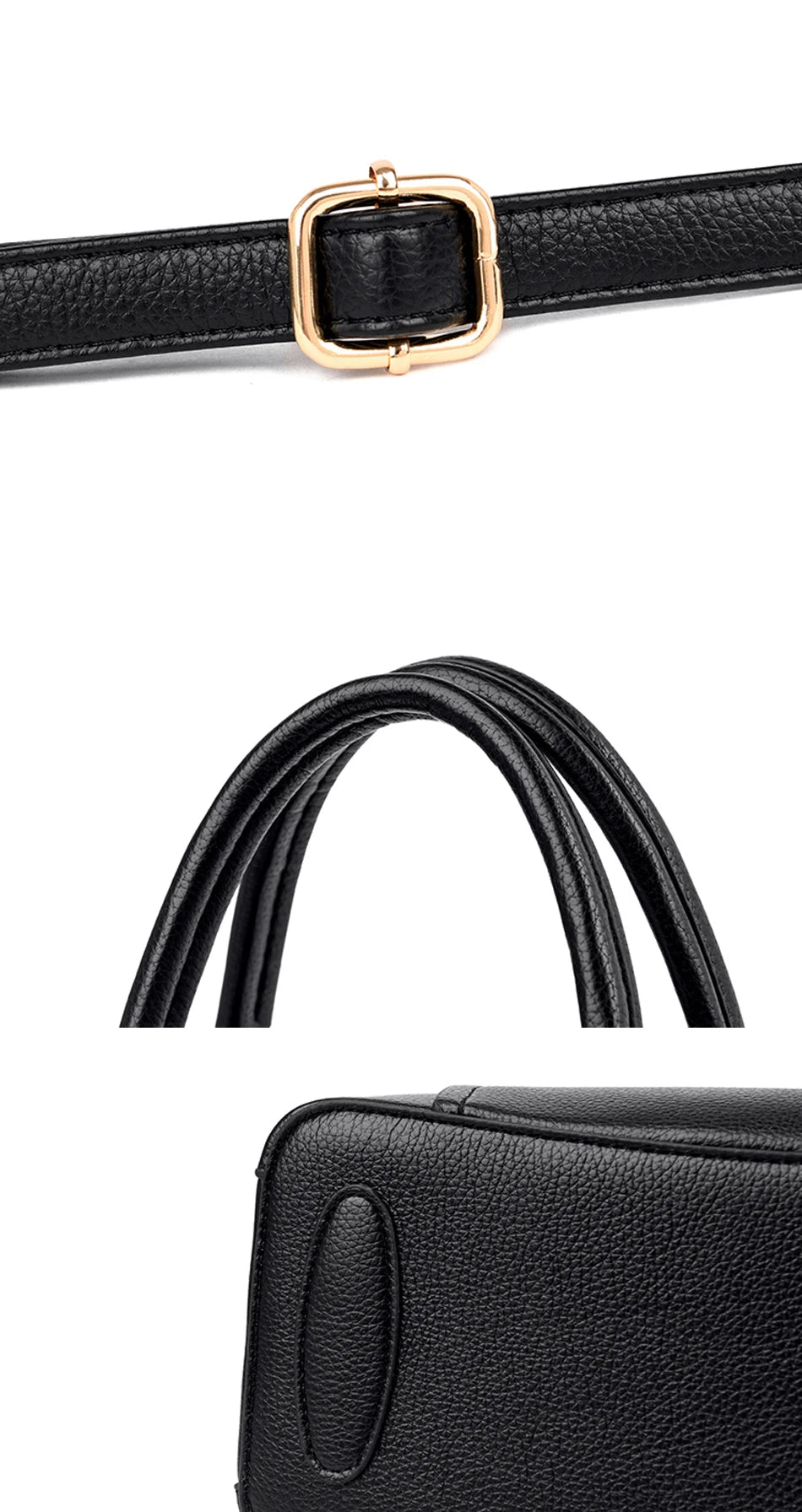 Luxury Handbags Women Bags Designer 3 Layers Soft Leather Shoulder Crossbody Sac Ladies Large Capacity Shopping Messenger Tote - Tasawoq