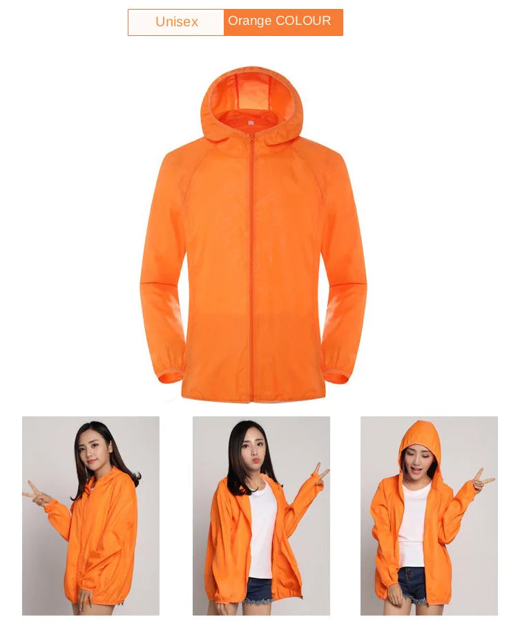 Men Women Hiking Jacket Waterproof Quick Dry Camping Hunting Clothes Sun-Protective Outdoor Sports Coats Anti UV Windbreaker - Tasawoq