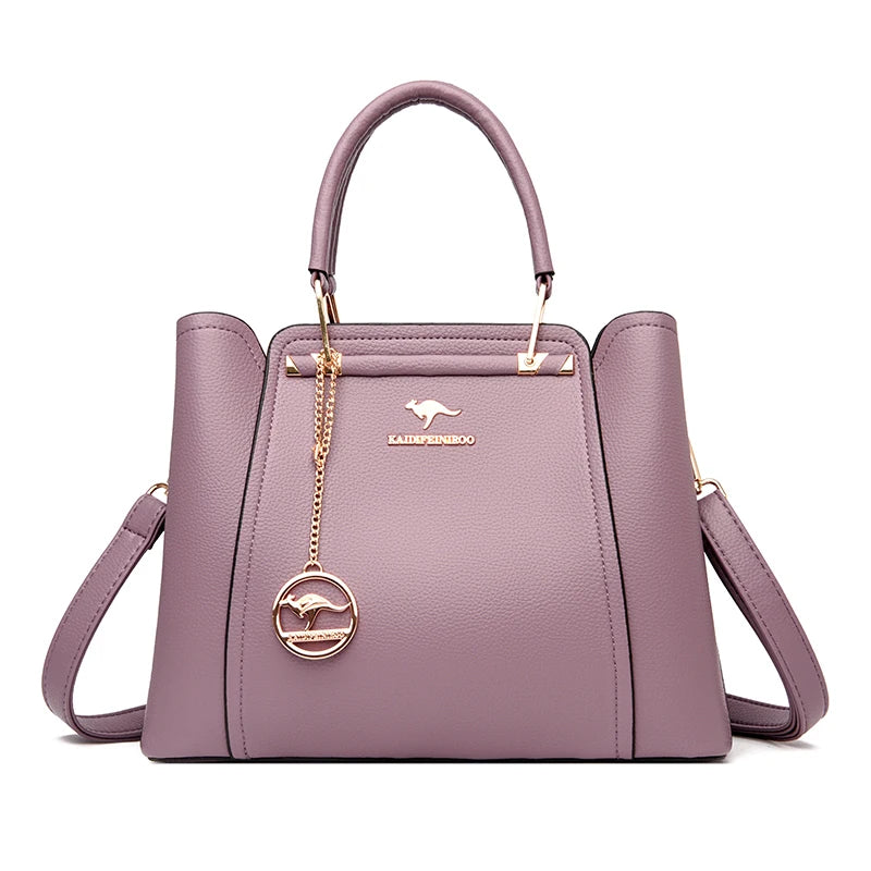 Luxury Handbags Women Bags Designer 3 Layers Soft Leather Shoulder Crossbody Sac Ladies Large Capacity Shopping Messenger Tote - Tasawoq