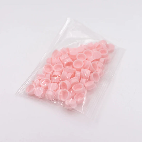 100Pcs False Eyelashes Blooming Cups Planting Grafting Rapid Bloom Sun Flower Glue Cup Fan Eyelash Extension Makeup Tools - Tasawoq