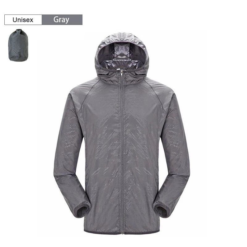 Men Women Hiking Jacket Waterproof Quick Dry Camping Hunting Clothes Sun-Protective Outdoor Sports Coats Anti UV Windbreaker - Tasawoq