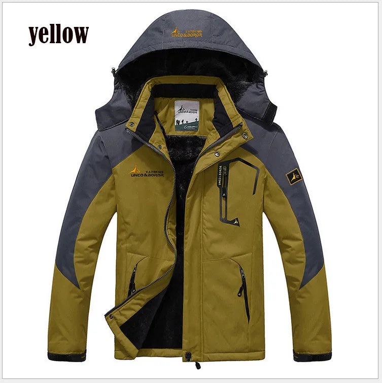 Winter Parka Men Windbreak Plus Thick Warm Windproof Fur Coats Male Military Hooded Anorak Jackets Men's Winter Jackets - Tasawoq