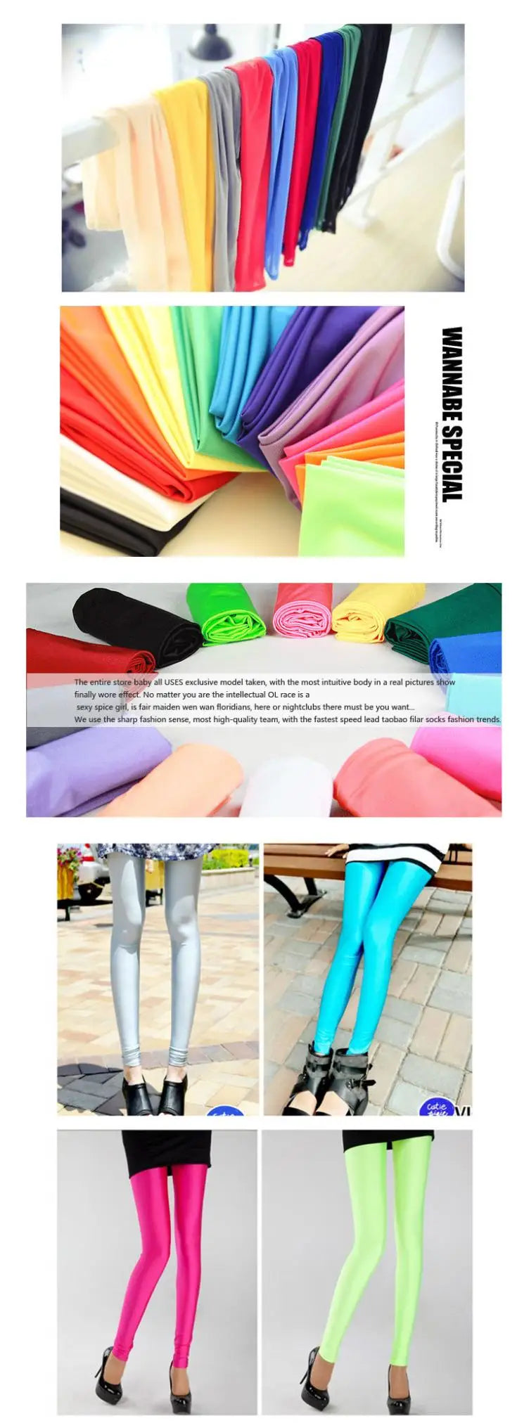 New Spring Solid Candy Neon Leggings for Women High Stretched Female Legging Pants Girl Clothing Leggins Plug Size - Tasawoq