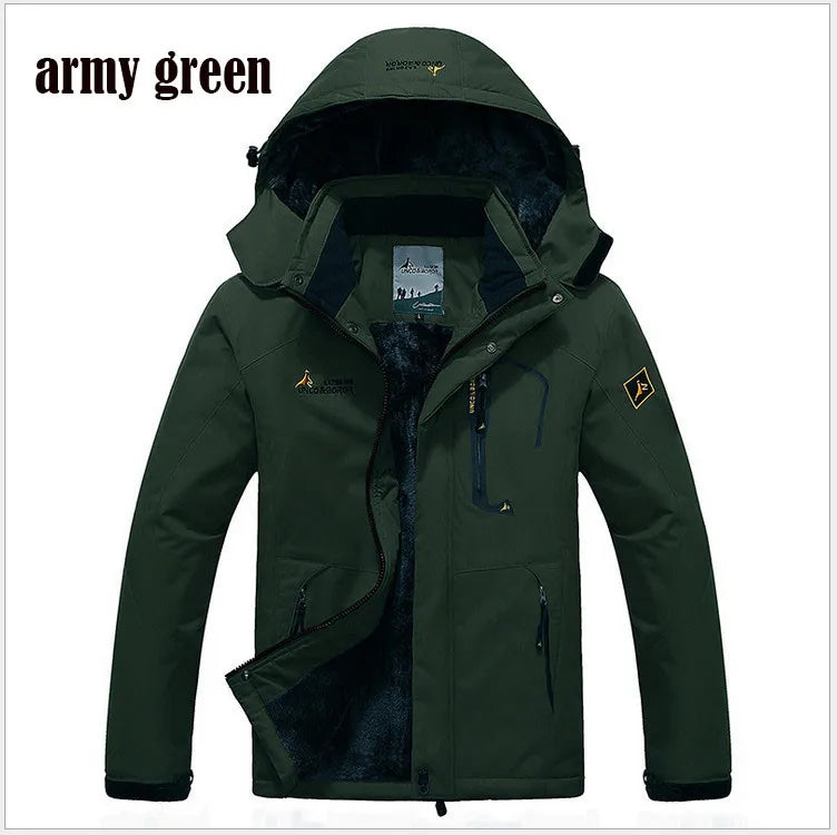 Winter Parka Men Windbreak Plus Thick Warm Windproof Fur Coats Male Military Hooded Anorak Jackets Men's Winter Jackets - Tasawoq