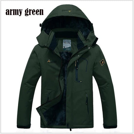 Winter Parka Men Windbreak Plus Thick Warm Windproof Fur Coats Male Military Hooded Anorak Jackets Men's Winter Jackets - Tasawoq