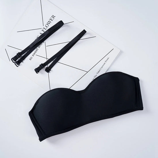 Women Invisible Bra Strapless Bralette 1/2 Cup Women's Underwear Sexy Lingerie Female Seamless Party Wedding Bras - Tasawoq