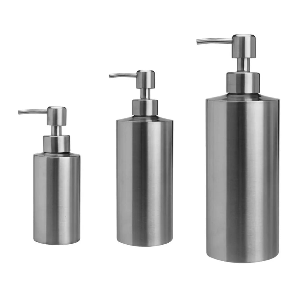 Liquid soap dispenser bottle gel bottle 304 stainless steel Lotion Pump Hand Soap Kitchen Bathroom Dispenser 250ml/350ml/550ml - Tasawoq