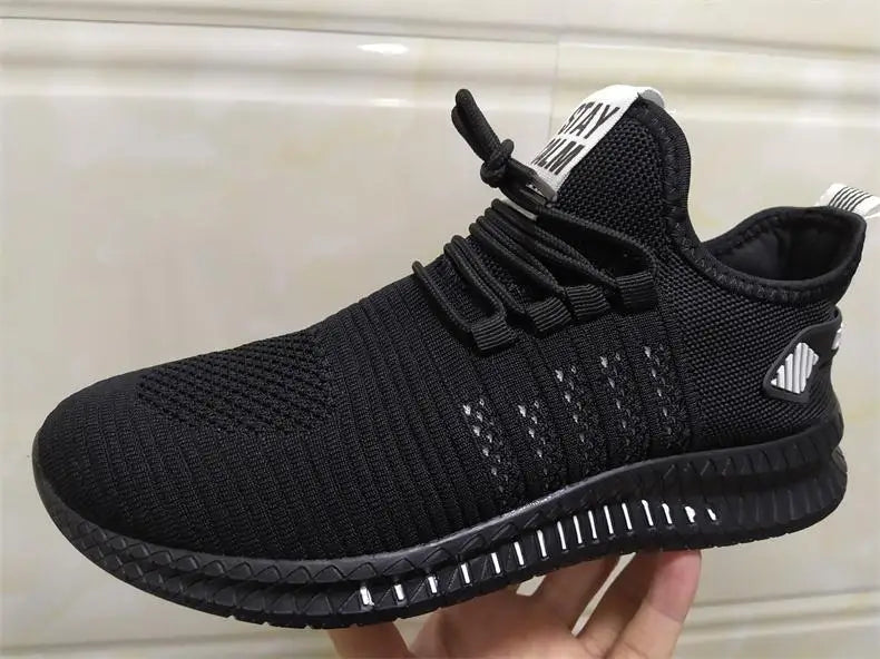 Fashion Sneakers Lightweight Men Casual Shoes Breathable Male Footwear Lace Up Walking Shoe - Tasawoq