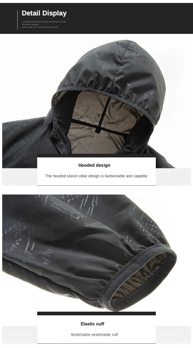Men Women Hiking Jacket Waterproof Quick Dry Camping Hunting Clothes Sun-Protective Outdoor Sports Coats Anti UV Windbreaker - Tasawoq
