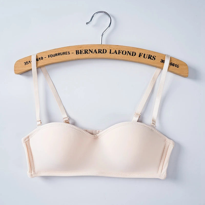 Women Invisible Bra Strapless Bralette 1/2 Cup Women's Underwear Sexy Lingerie Female Seamless Party Wedding Bras - Tasawoq
