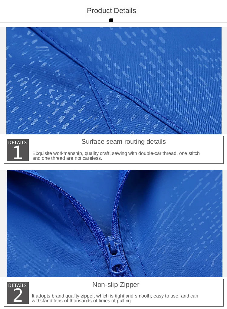 Men Women Hiking Jacket Waterproof Quick Dry Camping Hunting Clothes Sun-Protective Outdoor Sports Coats Anti UV Windbreaker - Tasawoq