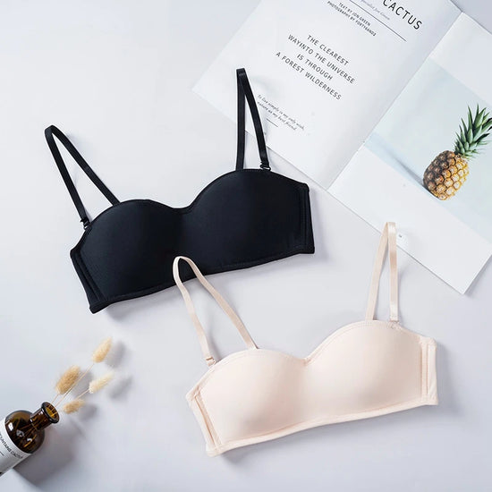 Women Invisible Bra Strapless Bralette 1/2 Cup Women's Underwear Sexy Lingerie Female Seamless Party Wedding Bras - Tasawoq