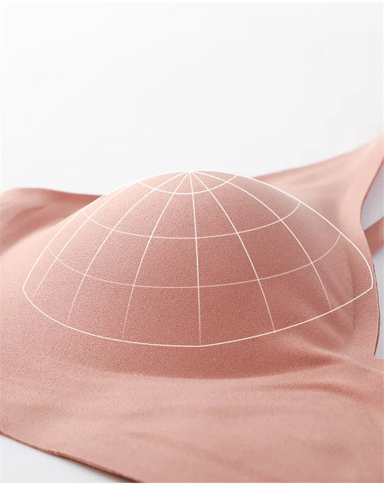 FINETOO Soft Wireless Bra Women Deep V Bras Sexy Bralette Padded Bra S-XL Female Seamless Underwear Comfortable Ladies Lingerie - Tasawoq