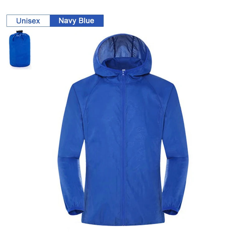 Men Women Hiking Jacket Waterproof Quick Dry Camping Hunting Clothes Sun-Protective Outdoor Sports Coats Anti UV Windbreaker - Tasawoq
