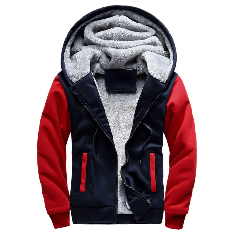 Men's Jacket Camouflage Thicken Winter Jackets for Men Fleece Long Sleeve Coat Man Casual Hoodies Streetwear Men's Coats - Tasawoq