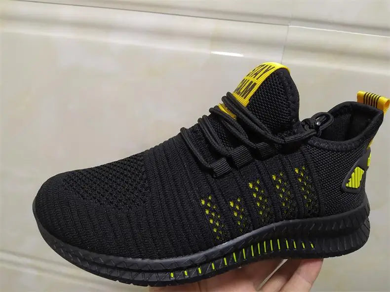 Fashion Sneakers Lightweight Men Casual Shoes Breathable Male Footwear Lace Up Walking Shoe - Tasawoq