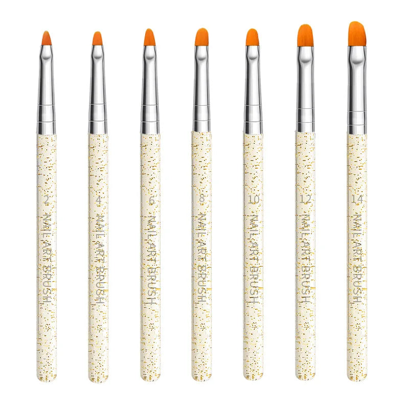 Nail Brush For Manicure Gel Brush For Nail Art 15Pcs/Set Nail Brush Acrylic Liquid Powder Carving Gel Brush - Tasawoq