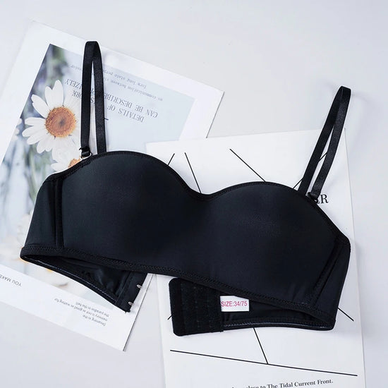 Women Invisible Bra Strapless Bralette 1/2 Cup Women's Underwear Sexy Lingerie Female Seamless Party Wedding Bras - Tasawoq