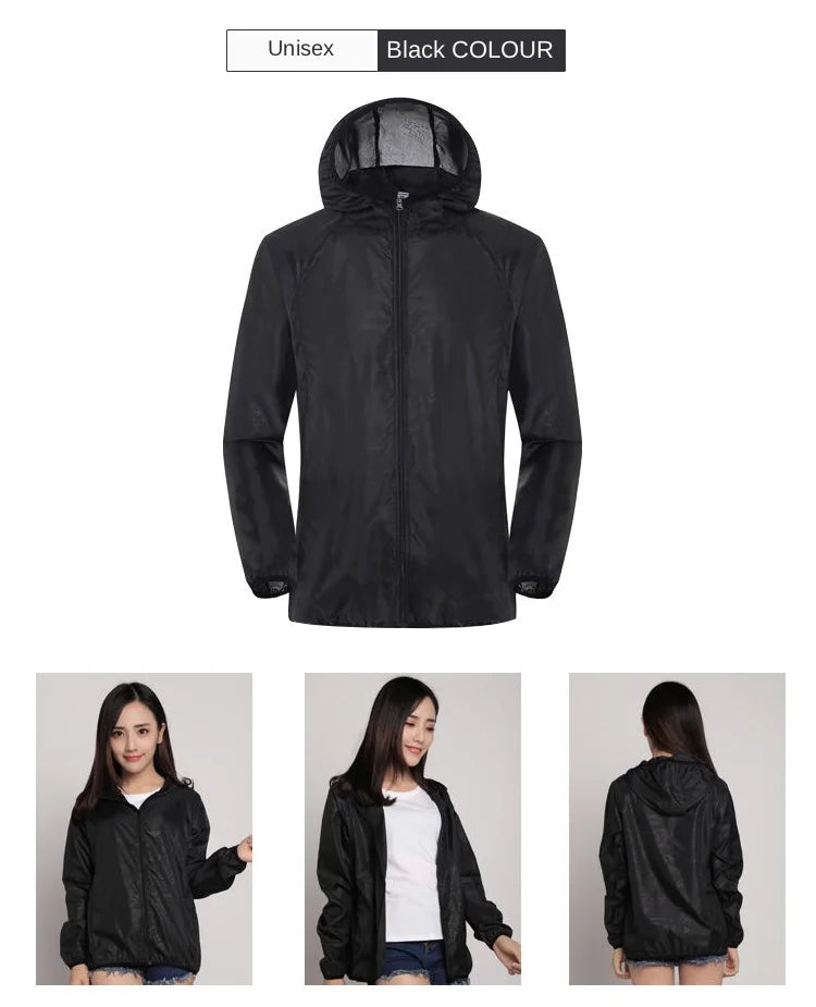 Men Women Hiking Jacket Waterproof Quick Dry Camping Hunting Clothes Sun-Protective Outdoor Sports Coats Anti UV Windbreaker - Tasawoq