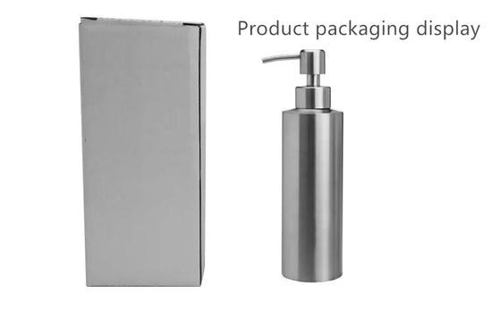 Liquid soap dispenser bottle gel bottle 304 stainless steel Lotion Pump Hand Soap Kitchen Bathroom Dispenser 250ml/350ml/550ml - Tasawoq