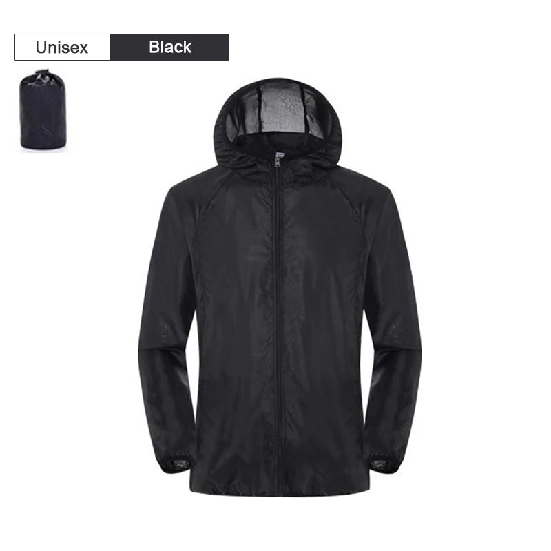 Men Women Hiking Jacket Waterproof Quick Dry Camping Hunting Clothes Sun-Protective Outdoor Sports Coats Anti UV Windbreaker - Tasawoq